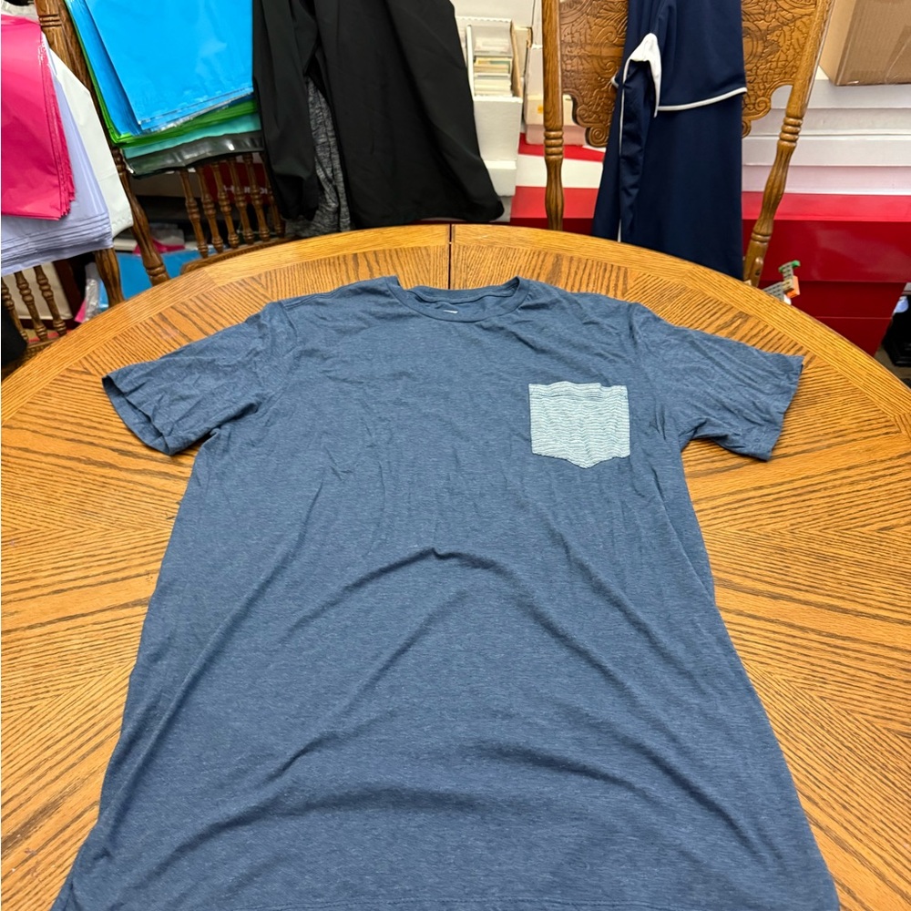 The Foundry Supply Co Blue and Gray Short Sleeve Tees